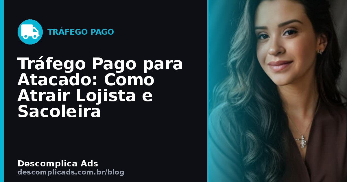 Tráfego Pago para Atacado: Como Atrair Lojista e Sacoleira
