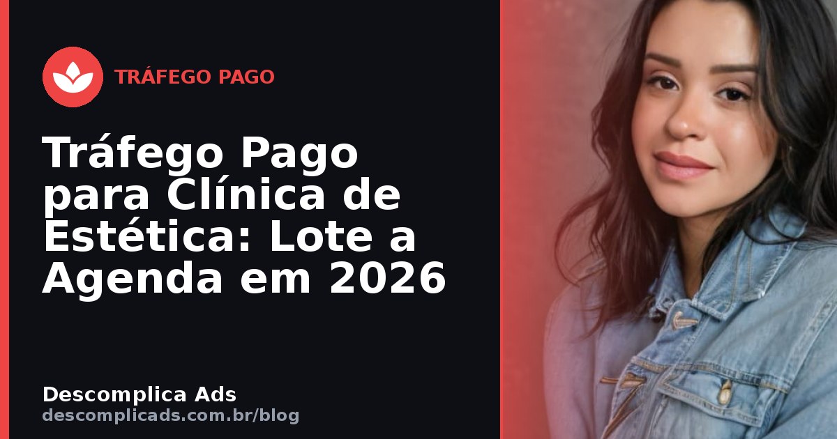 Tráfego Pago para Clínica de Estética: Lote a Agenda em 2026